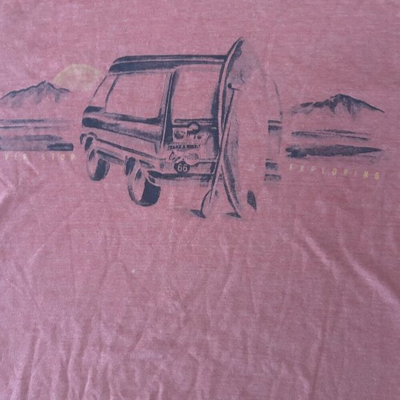 The North Face Mens Size Medium Slim Fit Burnout Red Paddleboard Gorpcore - Picture 3 of 12